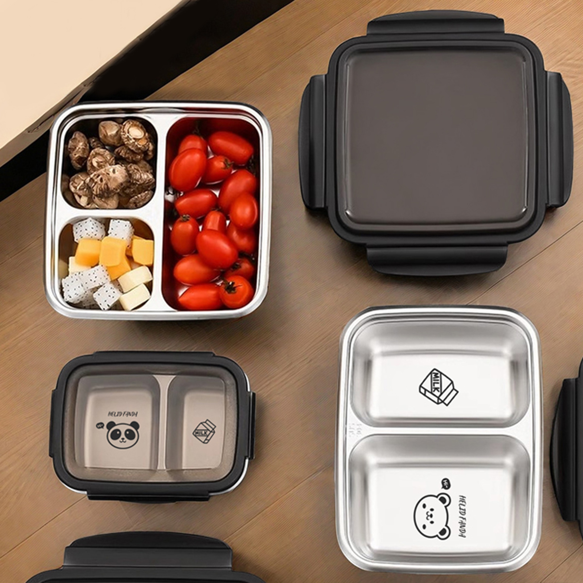 WORTHBUY 2/3 Grids 304 Stainle - огляд і ціна Meal Prep Bowl