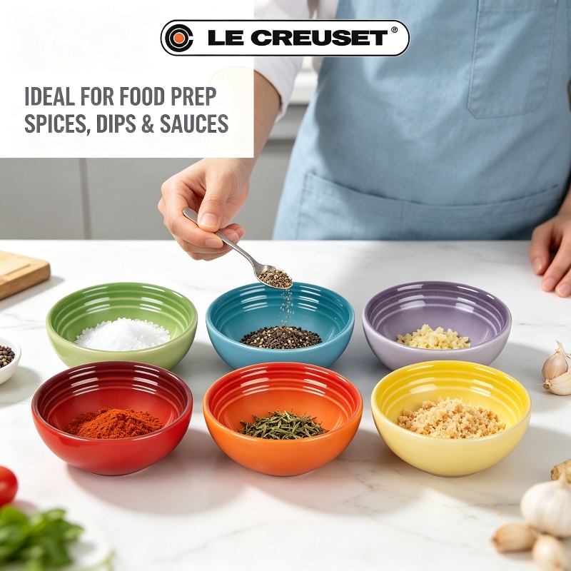 LE CREUSET 6Pcs Gradient Stone - огляд і ціна Meal Prep Bowl