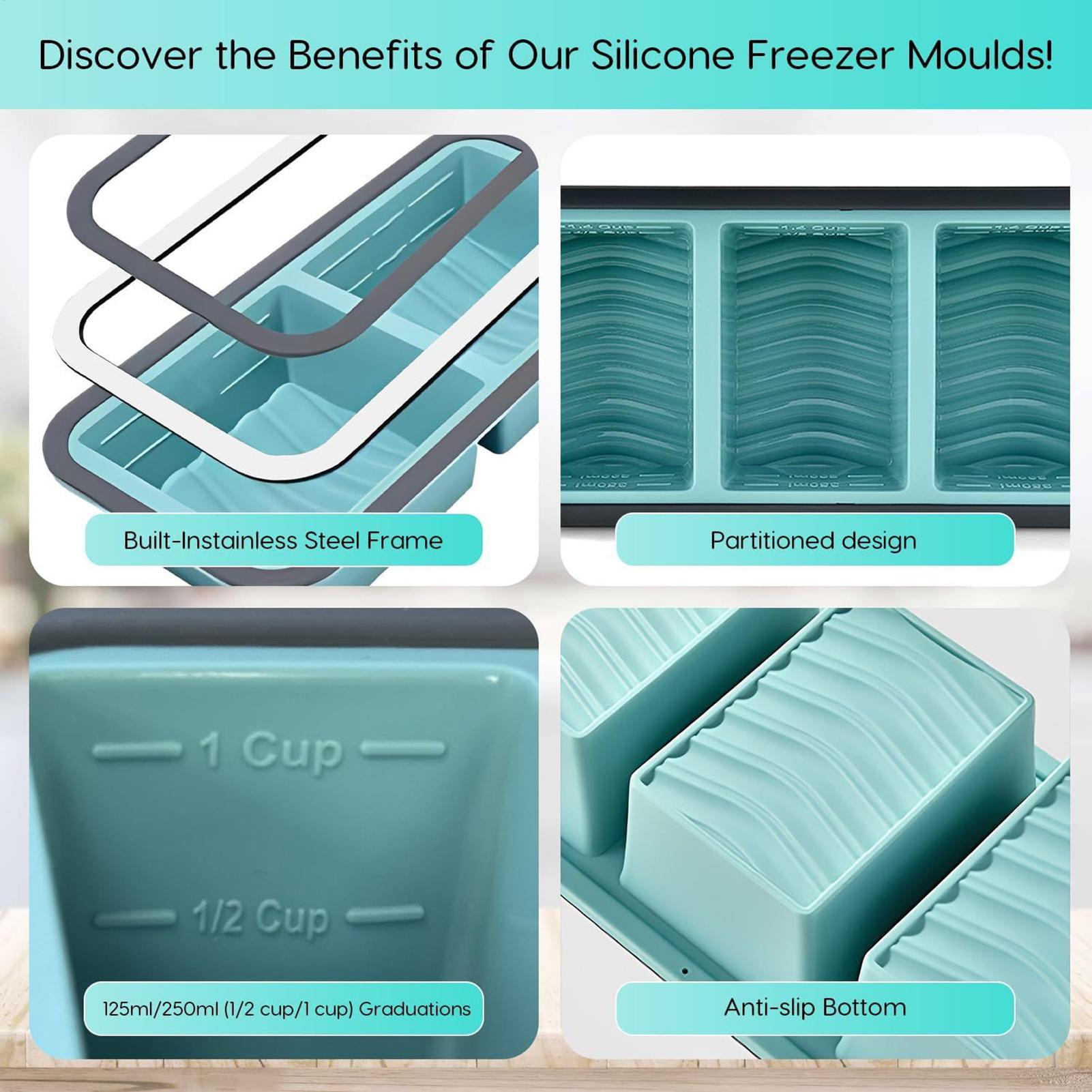 Silicone Freezer Molds Easy Re - огляд і ціна Meal Prep Template