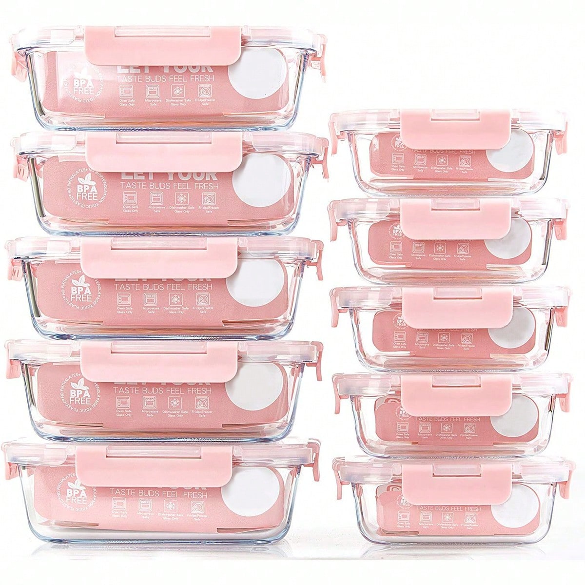 10 Pack Glass Meal Prep Contai - огляд і ціна Meal Prep Kitchen