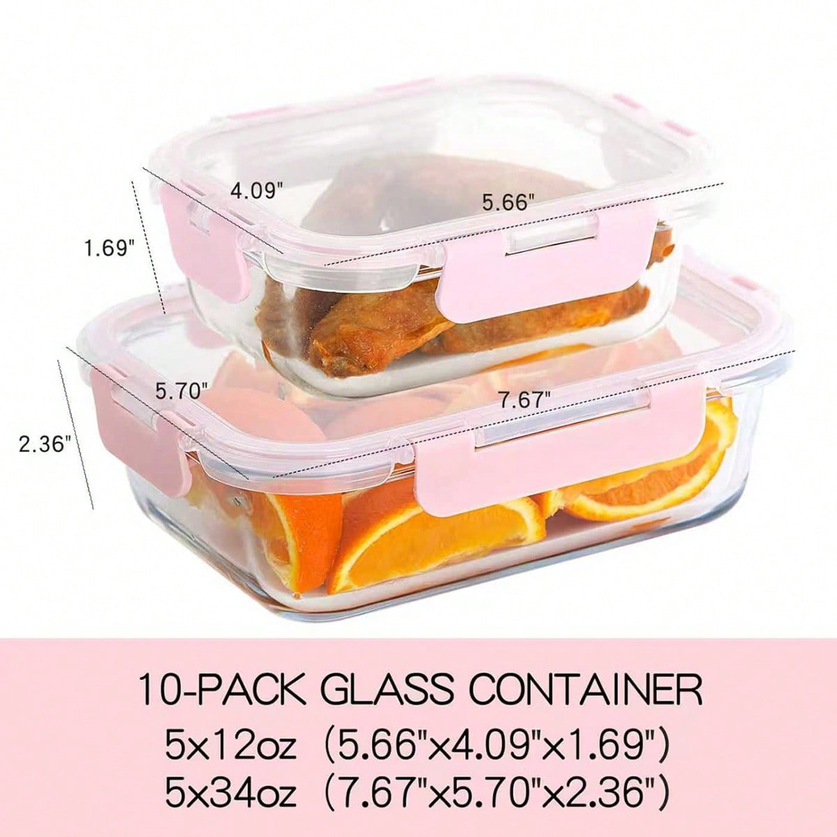 10 Pack Glass Meal Prep Contai - огляд і ціна Meal Prep Kitchen
