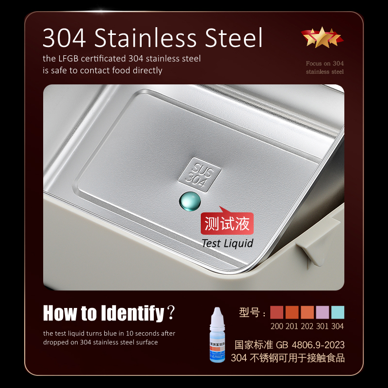 304 Stainless Steel 2 Layer Be - огляд і ціна Meal Prep Bowl