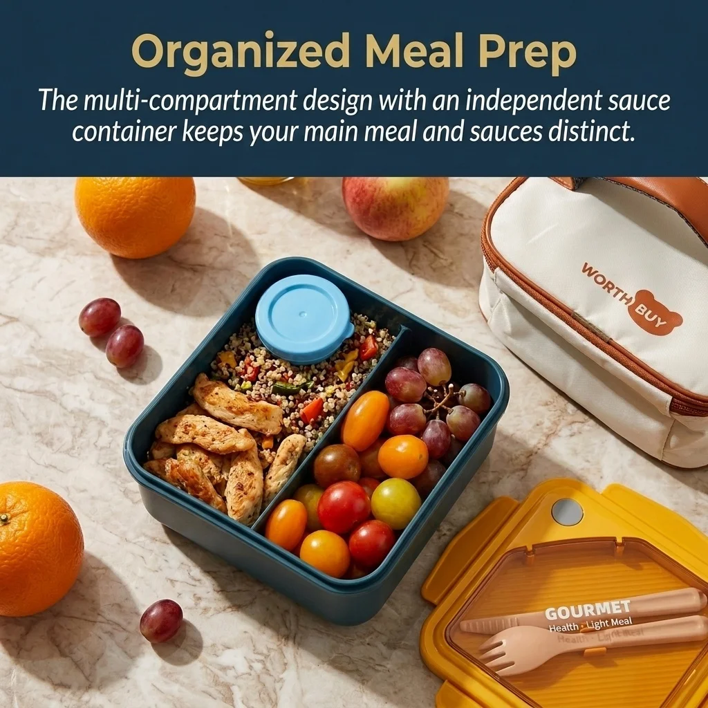 Microwavable Plastic Bento Lun - огляд і ціна Meal Prep Or Prep Meal