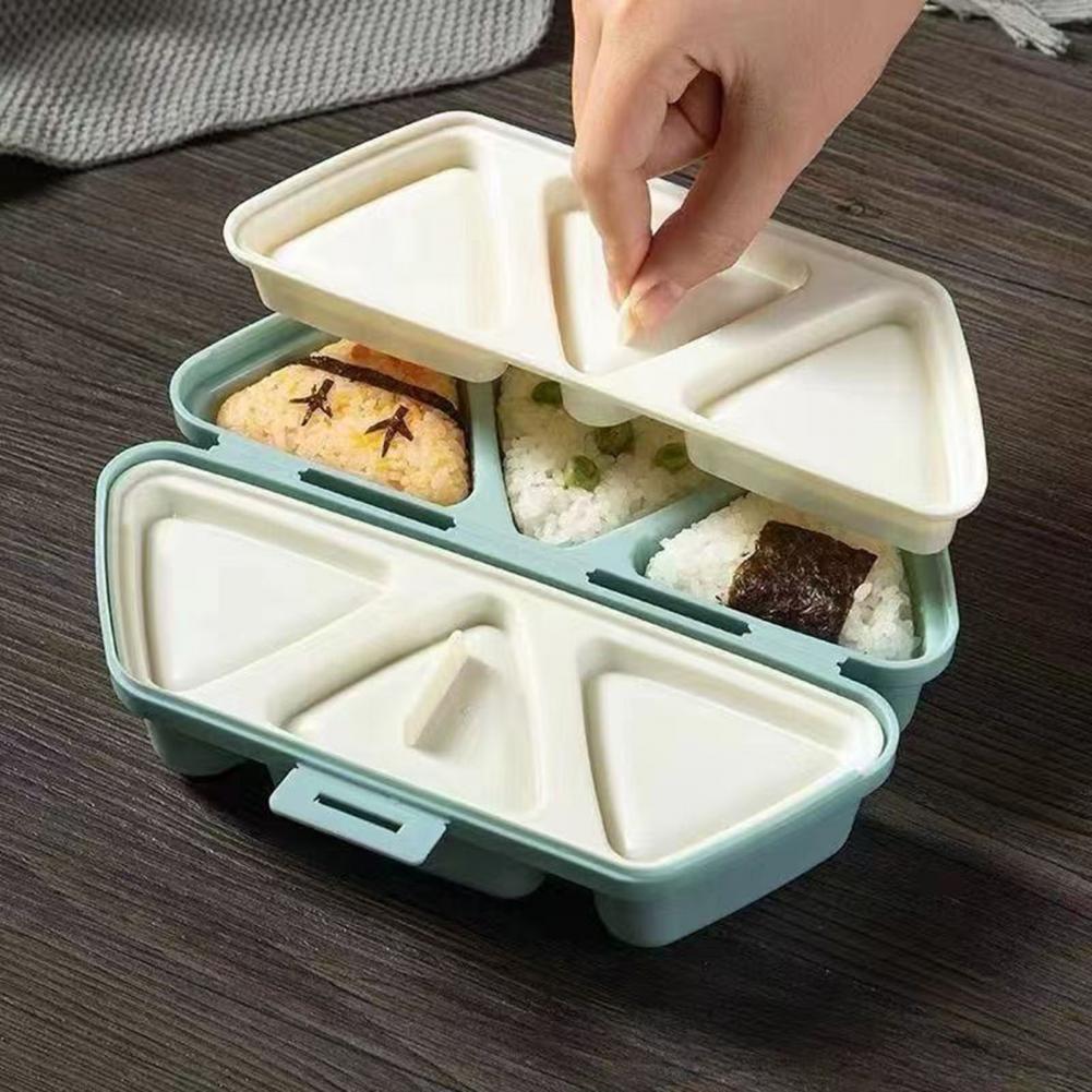 6-Cavity Triangle Onigiri Mold - огляд і ціна Meal Prep With Rice
