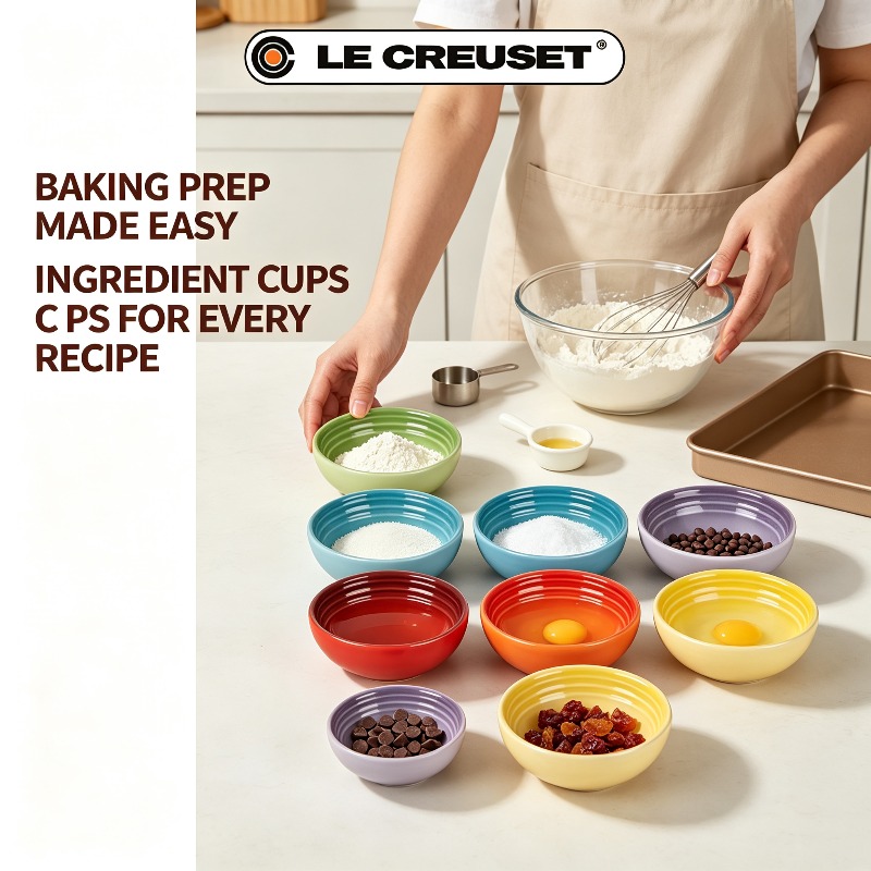 Le Creuset 6-Piece 2oz Stonewa - огляд і ціна Meal Prep Kitchen