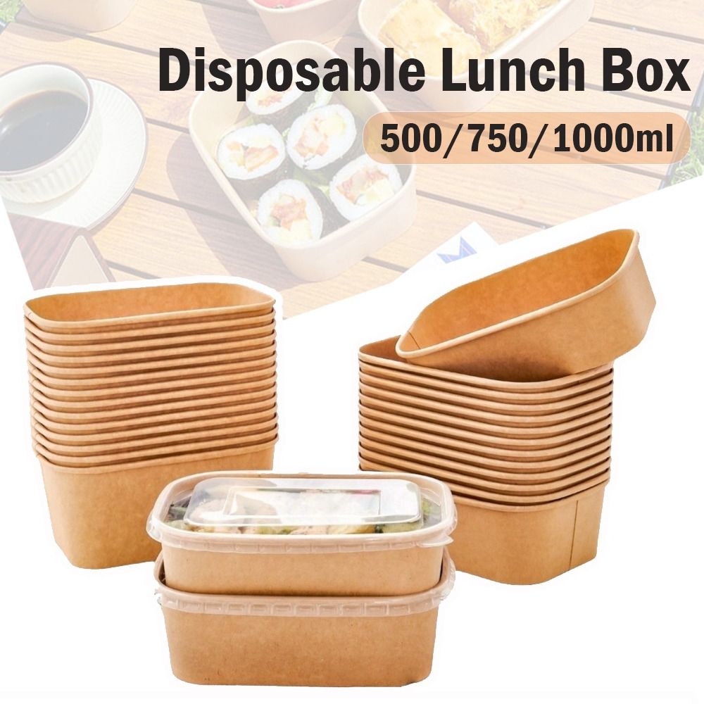 10PCS/Set Square Disposable Lu - огляд і ціна Meal Prep Bowl