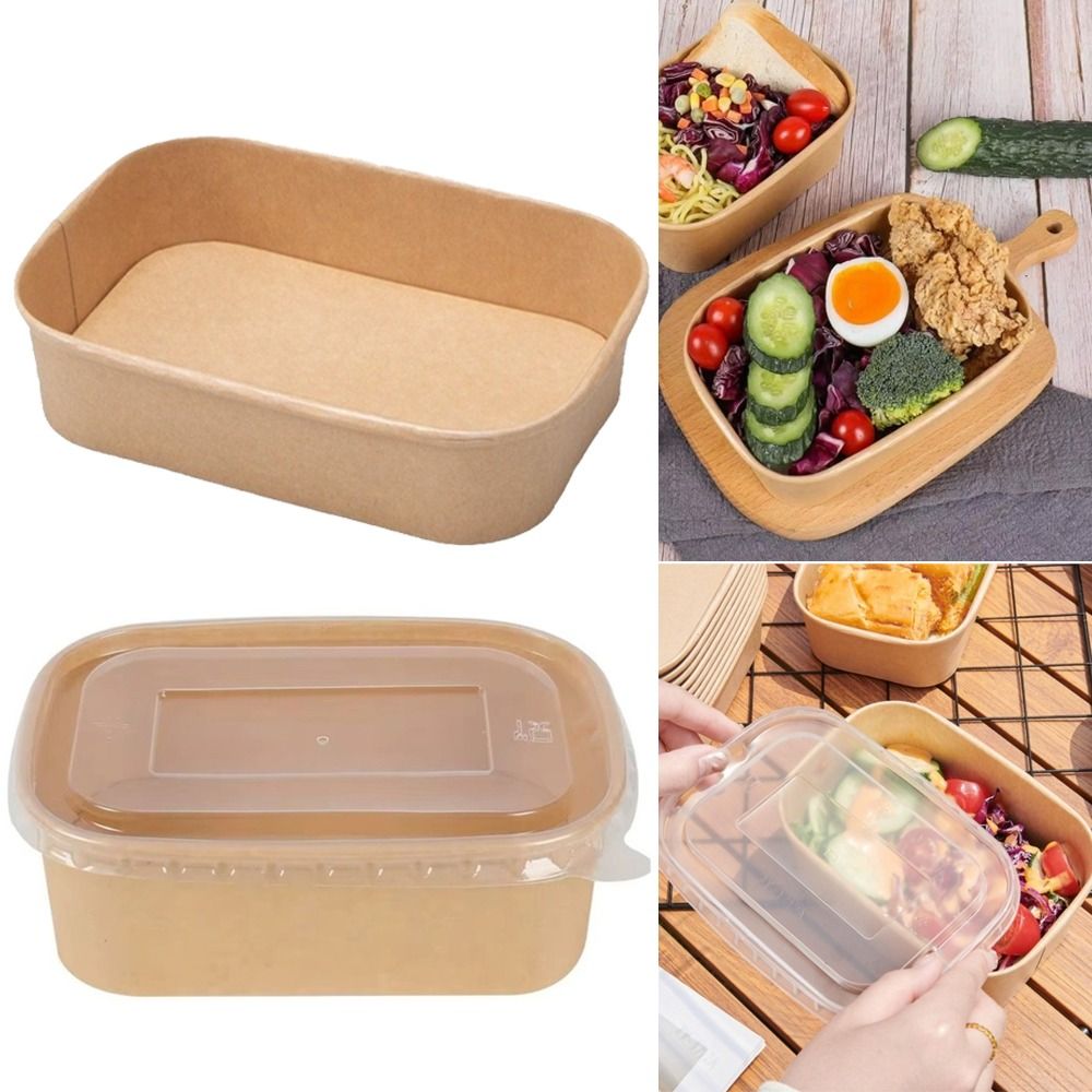 10PCS/Set Square Disposable Lu - огляд і ціна Meal Prep Bowl