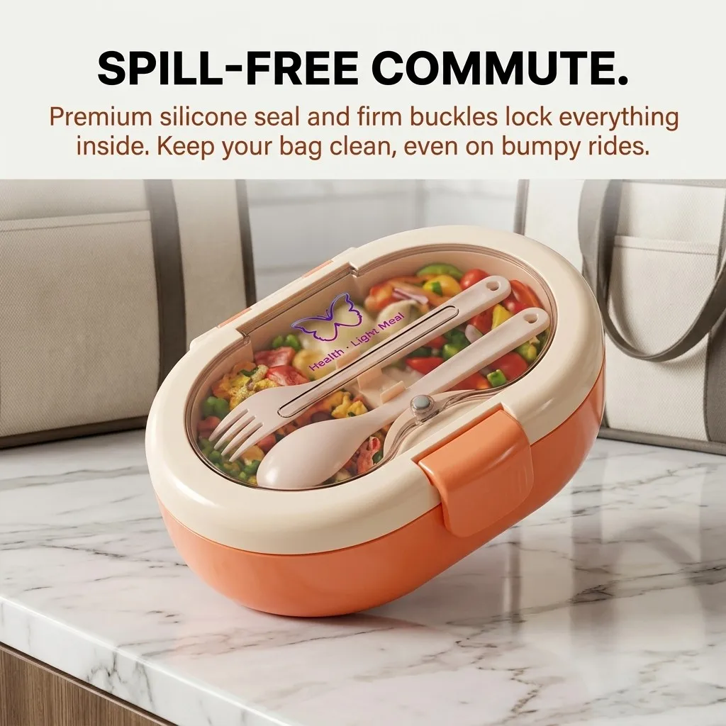 Plastic Bento Lunch Box with C - огляд і ціна Meal Prep Or Prep Meal
